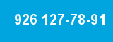 926 127-78-91 926 127-78-91